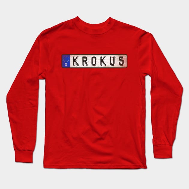 Hard Krokus Rock Long Sleeve T-Shirt by Girladies Artshop